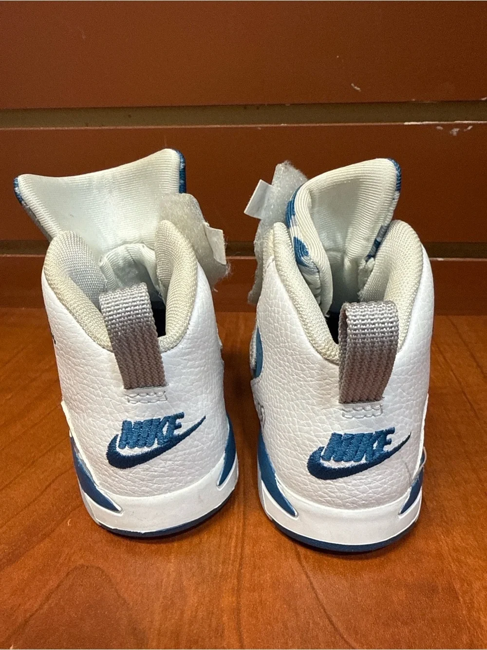 Nike Jordan Baby Toddler High Top Sneakers White Blue Size 6C